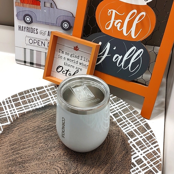 👻 EUC Corkcicle Brand 12 oz. Hot/Cold Insulated Stainless Wine/Coffee Thermos - Picture 3 of 7